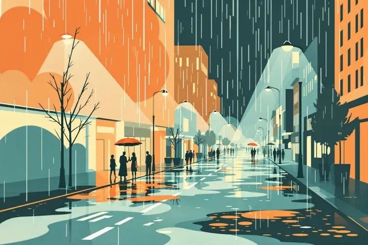 某城市突发暴雨，市民互助暖心画面刷屏